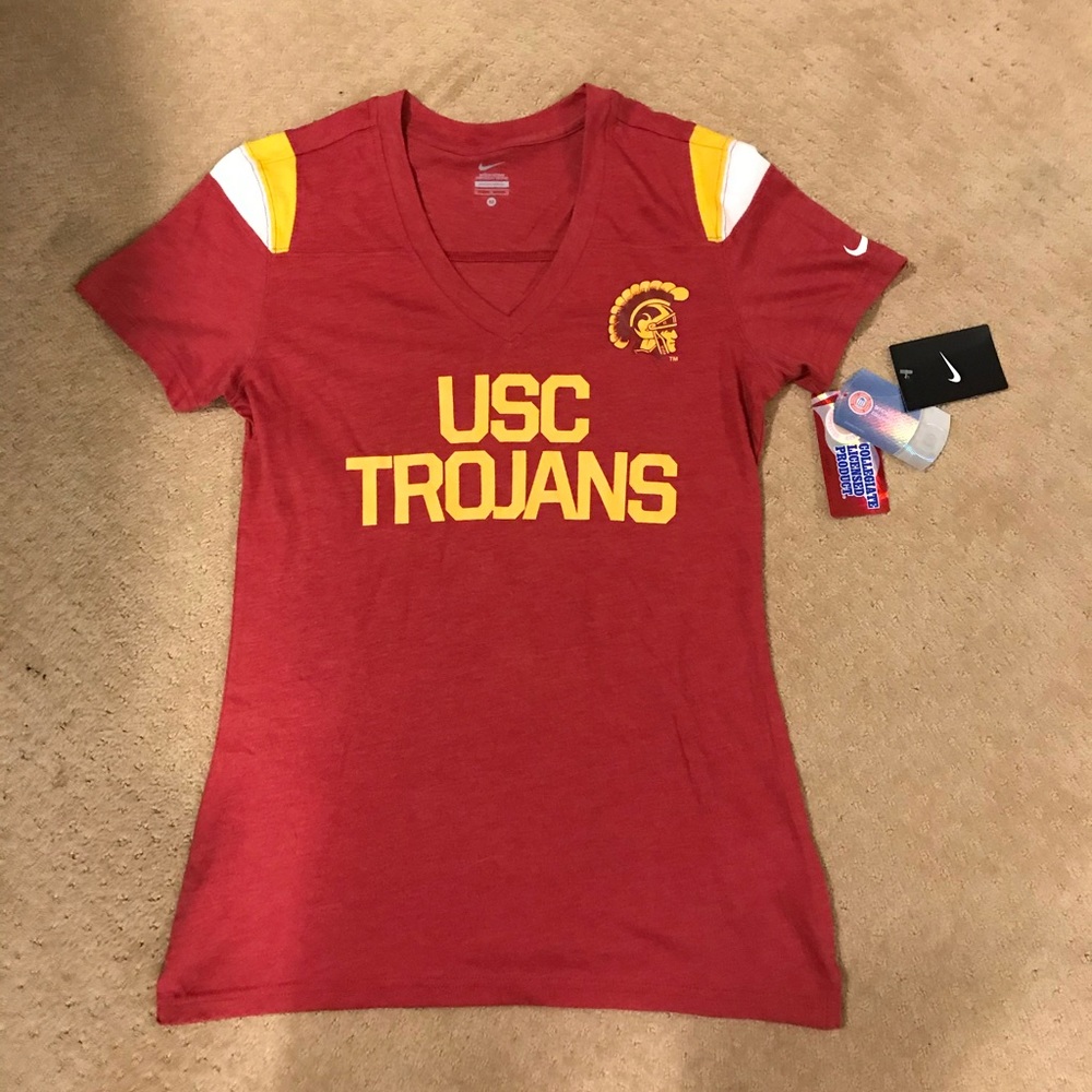 USC Trojans V-Neck Tee